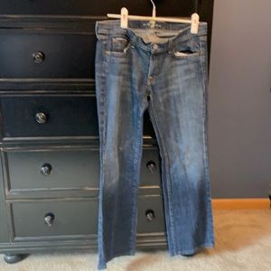 7 For all mankind bootcut blue jeans, never worn